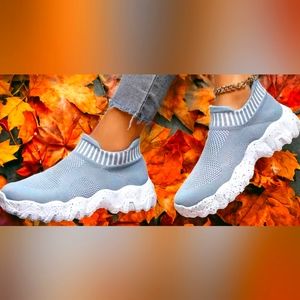 Women's Size 11.5 Anti-slip Breathable Slip On Easy Sneakers